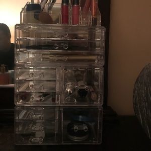 acrylic makeup storage